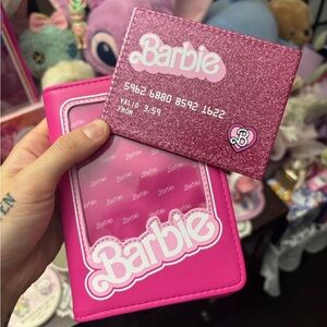 Cakeworthy x Barbie Passport holder wallet set
